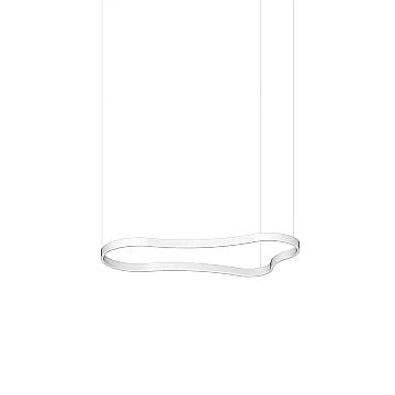 Ideal Lux Sospensione moderna WAVES-2 1 luce LED integrato bianco materie plastiche alluminio Ideal Lux Sospensione moderna WAVES-2 1 luce LED integrato bianco materie plastiche alluminio