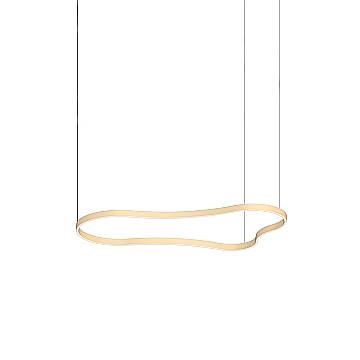 Ideal Lux Sospensione Waves-3 1 luce LED integrato oro alluminio