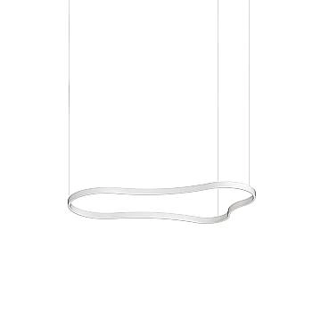 Ideal Lux Sospensione Moderna WAVES-3 1 luce LED integrato bianco materie plastiche alluminio Ideal Lux Sospensione Moderna WAVES-3 1 luce LED integrato bianco materie plastiche alluminio