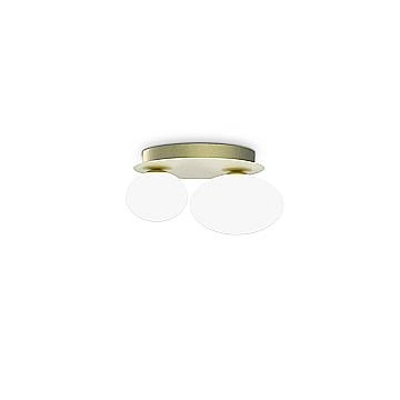 Ideal Lux Applique moderna NINFEA 2 luci G9 ottone vetro metallo Ideal Lux Applique moderna NINFEA 2 luci G9 ottone vetro metallo