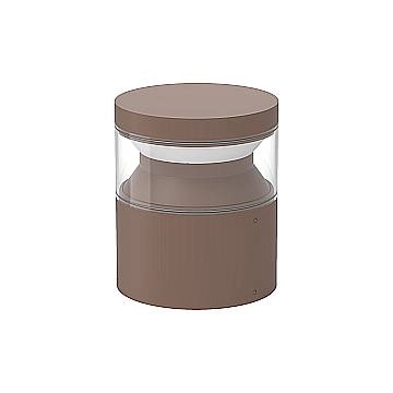 Ideal Lux Lampada da tavolo moderna Boeing 1 luce LED integrato IP65 coffee metallo vetro