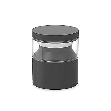 Ideal Lux Lampada da tavolo moderna Boeing 1 luce LED integrato IP65 nero metallo