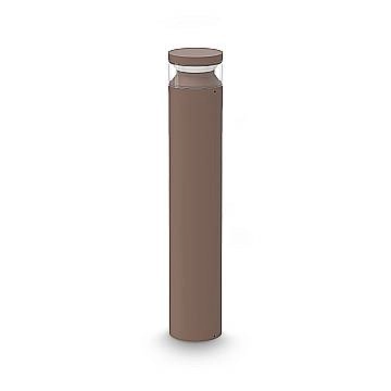 Ideal Lux Lampada da terra moderna Boeing 1 luce LED integrato IP65 coffee metallo vetro