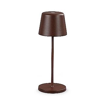 Ideal Lux Lampada da tavolo Cute 1 luce LED integrato IP65 coffee acrilico