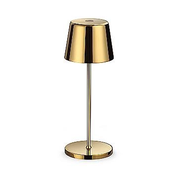 Ideal Lux Lampada da tavolo Cute 1 luce LED integrato IP65 oro acrilico