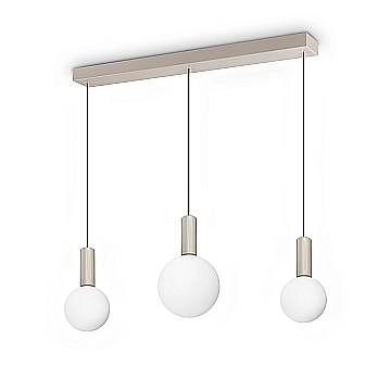 Ideal Lux Sospensione Odeon 3 luci LED integrato bianco metallo Ideal Lux Sospensione Odeon 3 luci LED integrato bianco metallo