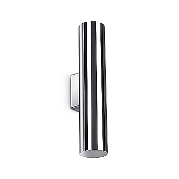 Ideal Lux Applique moderna Look 2 luci GU10 cromo alluminio vetro