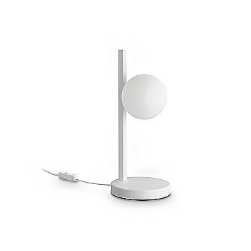 Ideal Lux Lampada da tavolo moderna Binomio 1 luce G9 bianco metallo vetro