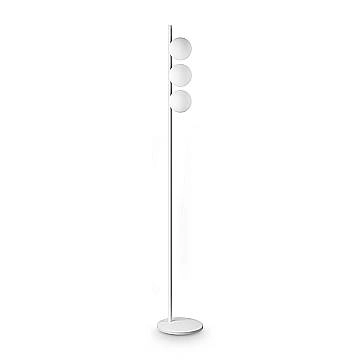 Ideal Lux Lampada da terra moderna Binomio 3 luci G9 bianco metallo vetro