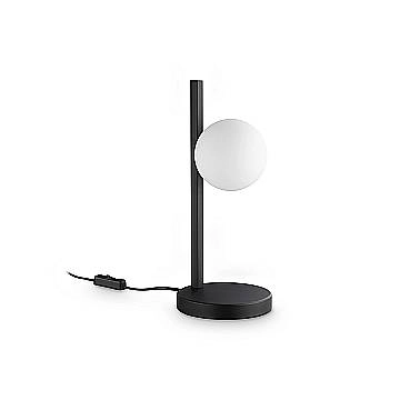 Ideal Lux Lampada da tavolo moderna Binomio 1 luce G9 nero metallo vetro