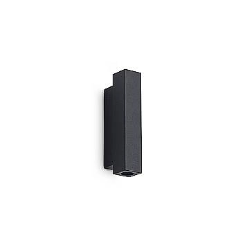 Ideal Lux applique Look 2 luci LED integrato nero vetro metallo