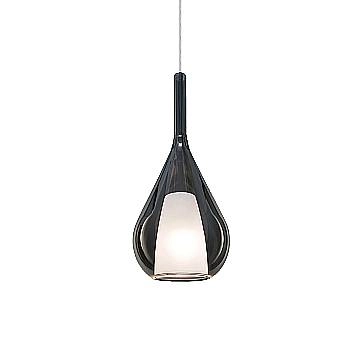 Sospensione Contemporanea Kalique Vetro Fumè Bianco E Cromo 1 Luce E27 H40Cm Sospensione Contemporanea Kalique Vetro Fumè Bianco E Cromo 1 Luce E27 H40Cm