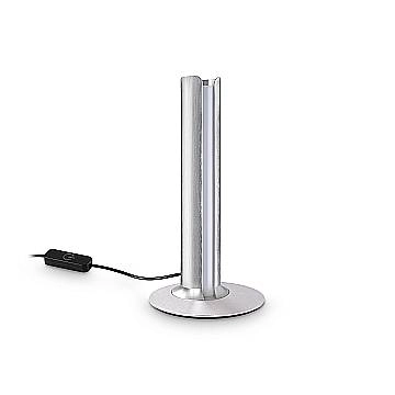 Ideal Lux lampada da tavolo moderna Dorica 1 luce LED integrato acciaio metallo