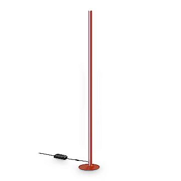 Ideal Lux Lampada da terra moderna DORICA 1 luce LED integrato arancione metallo