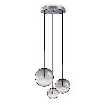 Ideal Lux Sospensione Moderna Equinoxe 3 luci G4 cromo metallo vetro