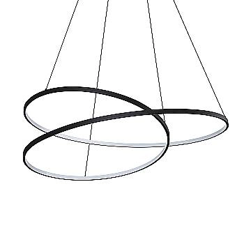 Ideal Lux Sospensione Moderna OZ 1 luce LED integrato nero metallo Ideal Lux Sospensione Moderna OZ 1 luce LED integrato nero metallo