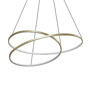 Ideal Lux Sospensione OZ 1 luce LED integrato ottone metallo