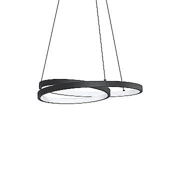 Ideal Lux Sospensione Moderna OZ 1 luce LED integrato nero metallo Ideal Lux Sospensione Moderna OZ 1 luce LED integrato nero metallo