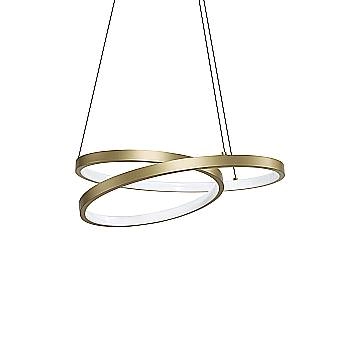 Ideal Lux Sospensione Moderna OZ 1 luce LED integrato Ottone Metallo Ideal Lux Sospensione Moderna OZ 1 luce LED integrato Ottone Metallo