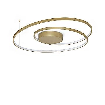 Ideal Lux Plafoniera OZ 1 luce LED integrato ottone metallo