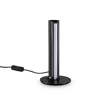 Ideal Lux Lampada da tavolo moderna DORICA 1 luce LED integrato nero metallo