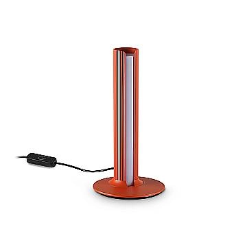 Ideal Lux Lampada da tavolo Dorica 1 luce LED integrato arancione metallo