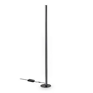 Ideal Lux Lampada da terra Dorica 1 luce LED integrato nero metallo