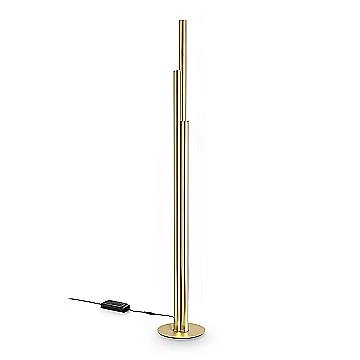 Ideal Lux Lampada da terra moderna Dorica 3 luci LED integrato ottone metallo