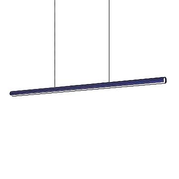 Ideal Lux Sospensione Moderna Dorica 1 luce LED integrato Blu metallo