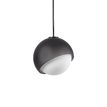 Ideal Lux Sospensione Bloom 1 luce E27 nero vetro alluminio