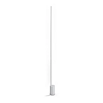 Ideal Lux Lampada da terra moderna Essence 1 luce LED integrato bianca metallo vetro