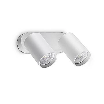 Ideal Lux Applique moderna DYNAMITE 2 luci GU10 bianca metallo