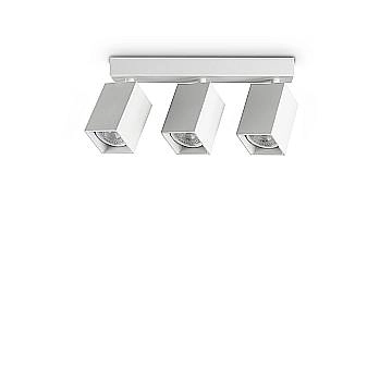 Ideal Lux Lampada da parete moderna DYNAMITE 3 luci GU10 bianca metallo