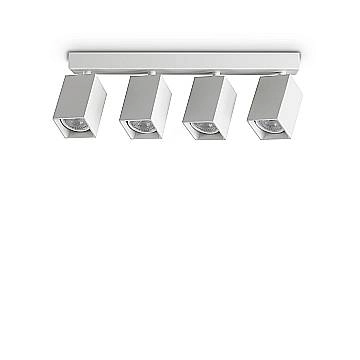 Ideal Lux Plafoniera moderna DYNAMITE 4 luci GU10 bianca metallo