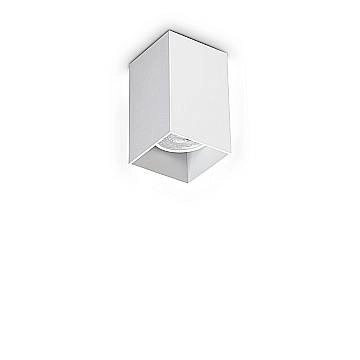 Ideal Lux Plafoniera Look 1 luce GU10 bianco alluminio vetro