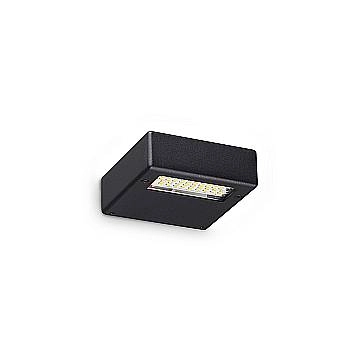 Ideal Lux Applique moderna TAB 1 luce LED integrato nero alluminio metallo Ideal Lux Applique moderna TAB 1 luce LED integrato nero alluminio metallo