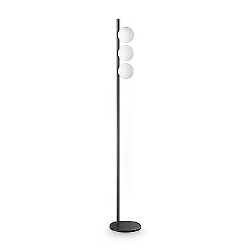 Ideal Lux Lampada da terra Binomio 3 luci G9 nero metallo vetro