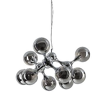 Ideal Lux Sospensione Moderna NODI 9 luci E14 dimmerabile cromo metallo vetro