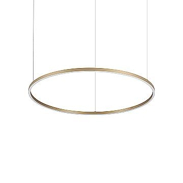 Ideal Lux Sospensione Oracle 1 luce LED integrato ottone alluminio