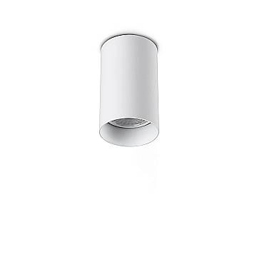 Ideal Lux Plafoniera moderna Look 1 luce GU10 bianca alluminio vetro