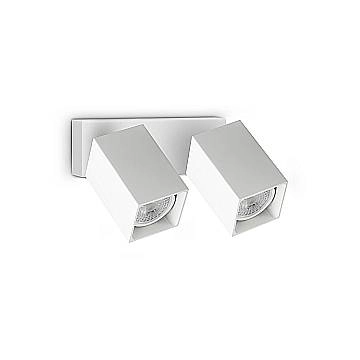 Ideal Lux Applique moderna DYNAMITE 2 luci GU10 bianco metallo