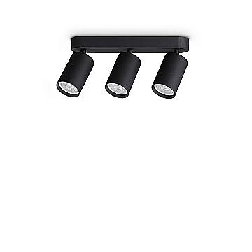 Ideal Lux Plafoniera moderna DYNAMITE 3 luci GU10 nero metallo