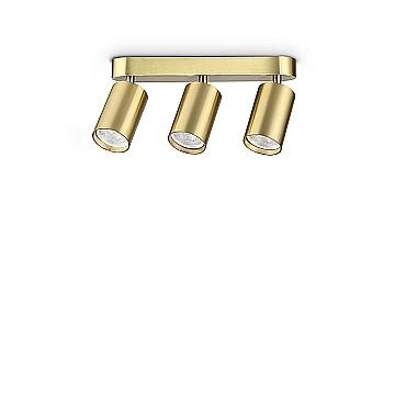Ideal Lux Plafoniera moderna DYNAMITE 3 luci GU10 ottone metallo