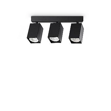 Ideal Lux Plafoniera moderna DYNAMITE 3 luci GU10 nero metallo