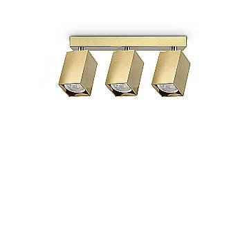 Ideal Lux Plafoniera moderna DYNAMITE 3 luci GU10 ottone metallo