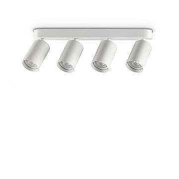 Ideal Lux Plafoniera moderna DYNAMITE 4 luci GU10 bianca metallo