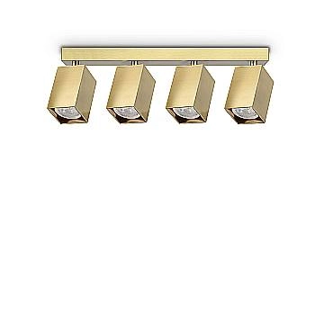 Ideal Lux Plafoniera moderna DYNAMITE 4 luci GU10 ottone metallo