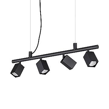 Ideal Lux Sospensione moderna DYNAMITE 4 luci GU10 nero metallo