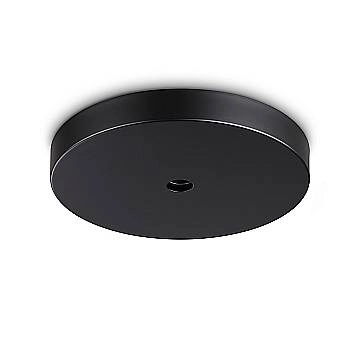Ideal Lux Plafoniera moderna Mapa 1 luce E14 nero alluminio vetro