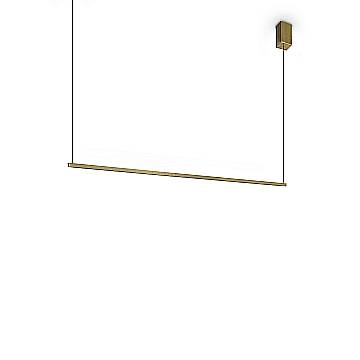 Ideal Lux Sospensione Moderna Essence 1 luce LED integrato ottone metallo